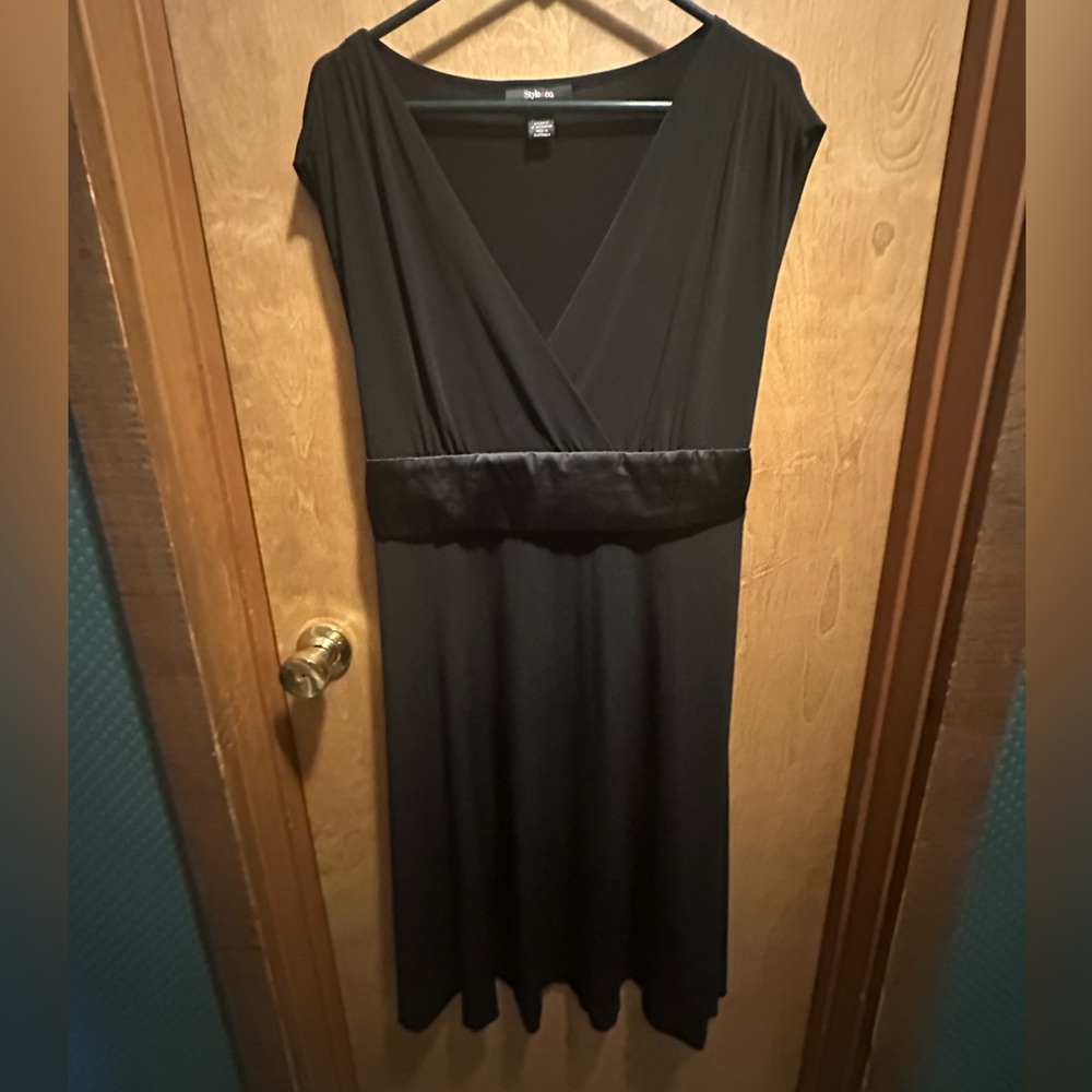 Style & Co. Elegant Black Midi Dress